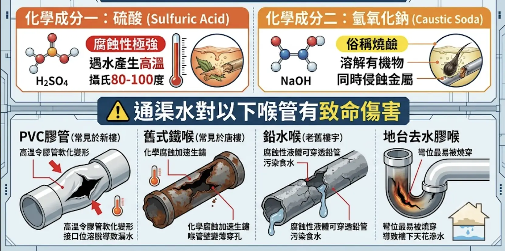 通渠24-通渠水腐蝕風險-燒穿喉管示範-香港