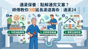通渠保養, 通完又塞, 延長渠道壽命, 高壓通渠, CCTV檢查, 通渠24, 余師傅, 香港通渠, 24小時通渠, 隔油池清理, 化糞池吸糞, 荃灣通渠, 元朗通渠, 將軍澳通渠, 紅磡通渠, 通渠收費, 預防塞渠, 油脂塞渠, 通渠水危害